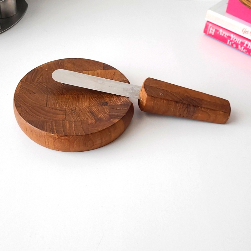 Vintage Dansk Denmark Teak Mini Cheese Board